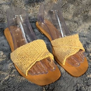 Elegant Tan Woven Sandals for Women